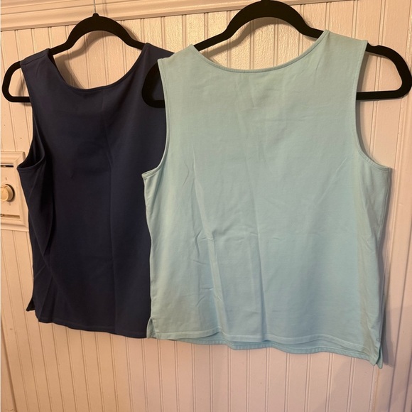 J. Jill Supersoft Notch-neck tank top bundle Medium Petite - Picture 4 of 5
